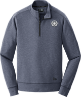 NJ Jets New Era Tri-Blend Fleece 1/4-Zip Pullover