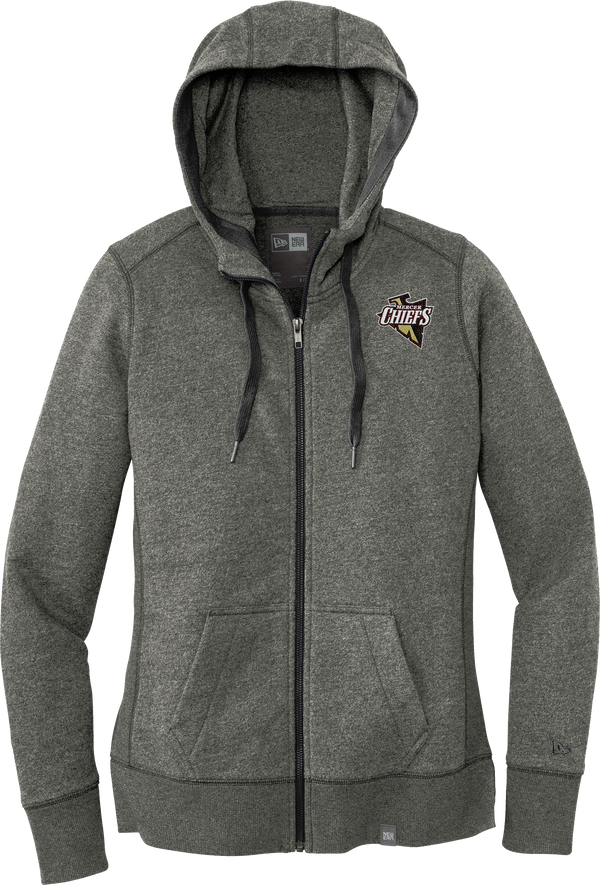 Mercer Chiefs New Era Ladies French Terry Full-Zip Hoodie