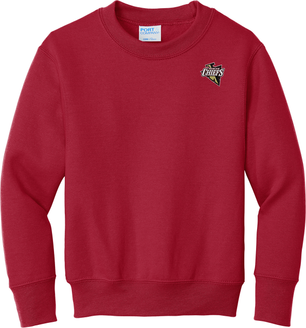 Mercer Chiefs Youth Core Fleece Crewneck Sweatshirt