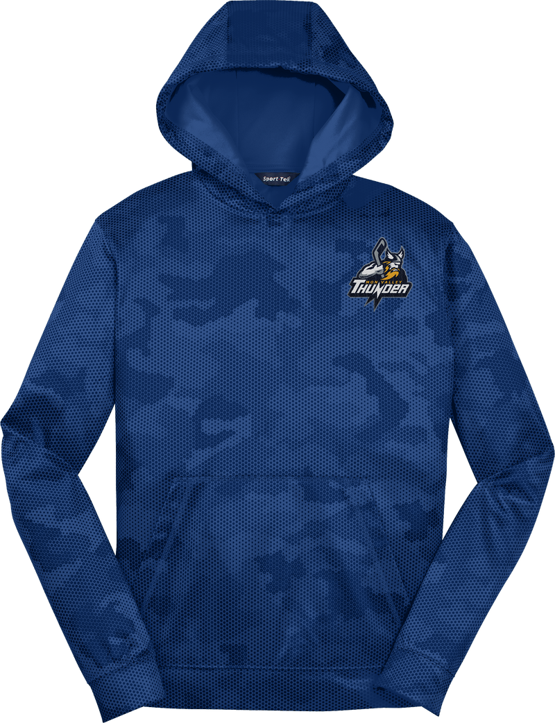 Mon Valley Thunder Youth Sport-Wick CamoHex Fleece Hooded Pullover