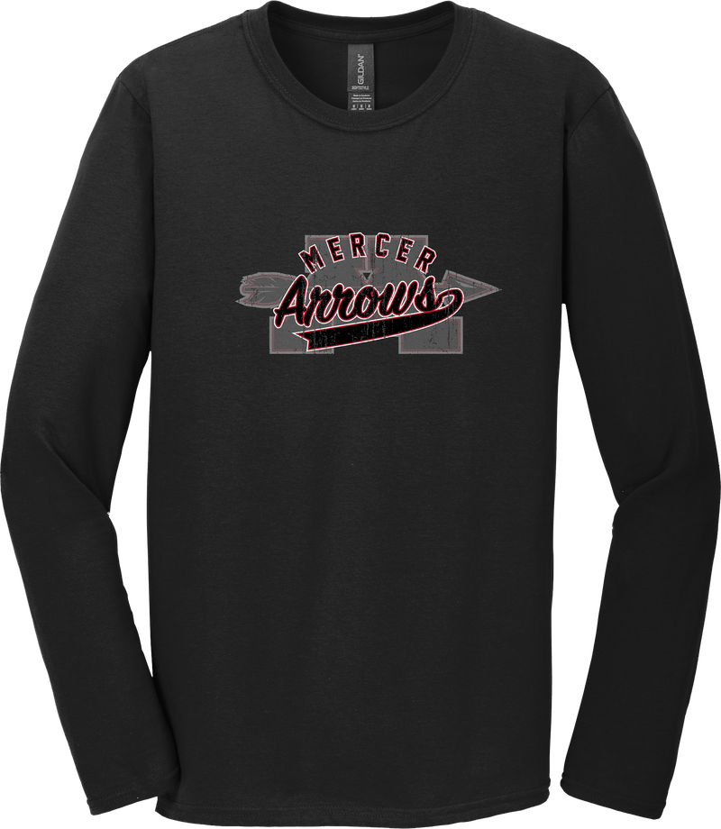 Mercer Arrows Softstyle Long Sleeve T-Shirt