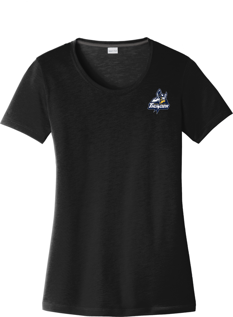 Mon Valley Thunder Ladies PosiCharge Competitor Cotton Touch Scoop Neck Tee