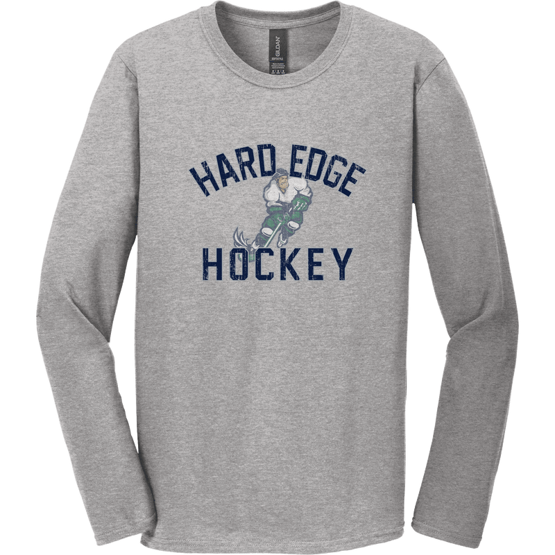 Hard Edge Hockey Softstyle Long Sleeve T-Shirt