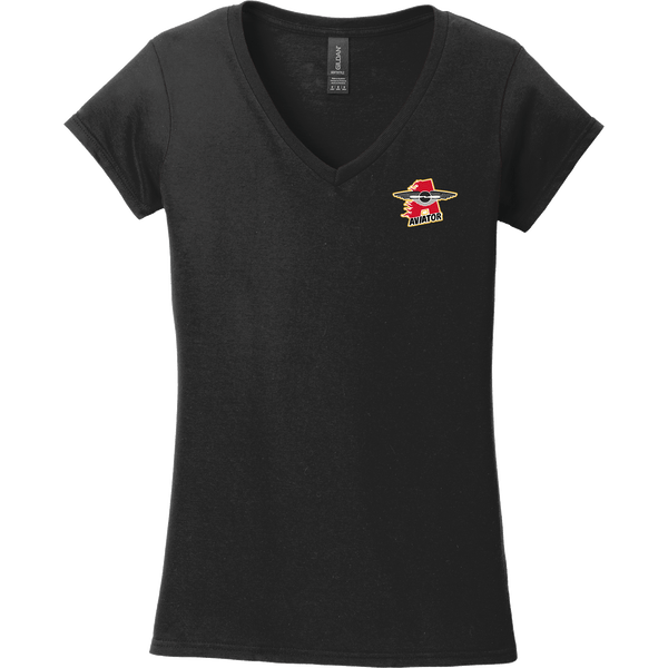 NY Aviators Softstyle Ladies Fit V-Neck T-Shirt