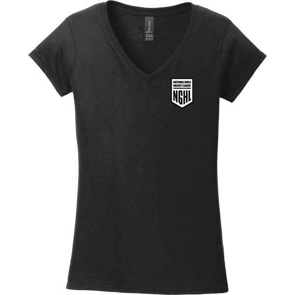 NGHL Softstyle Ladies Fit V-Neck T-Shirt