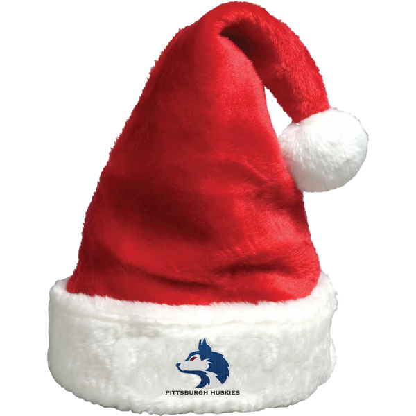 Pittsburgh Huskies Plush Santa Hat