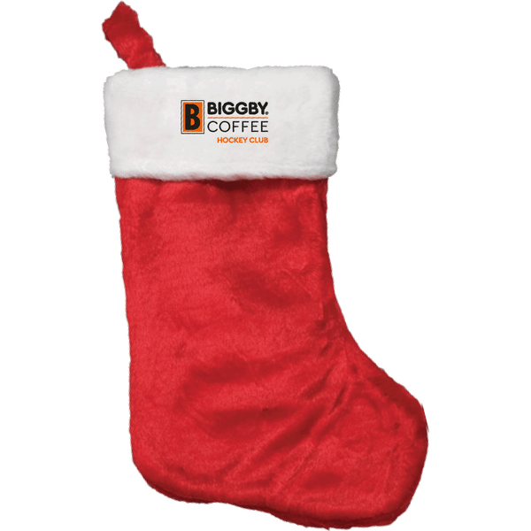 Biggby Coffee Hockey Club Plush Christmas Stocking