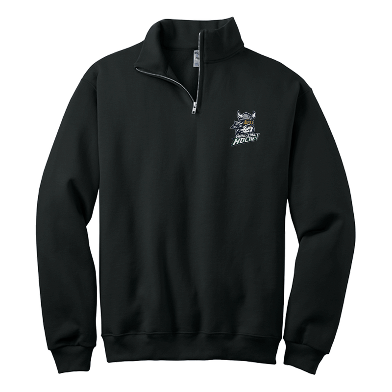 Hard Edge Hockey NuBlend 1/4-Zip Cadet Collar Sweatshirt