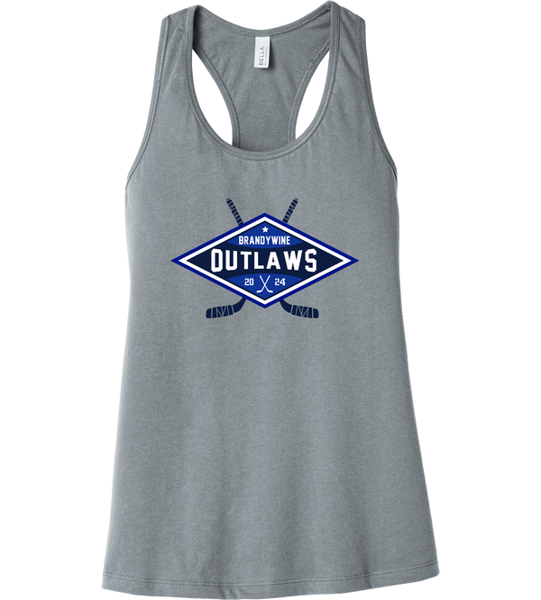 Brandywine Outlaws Womens Jersey Racerback Tank