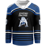 Chicago Jr. Bulldogs Mites Adult Goalie Sublimated Jersey