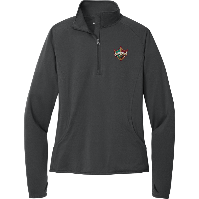 Delaware Ducks Ladies Sport-Wick Stretch 1/4-Zip Pullover