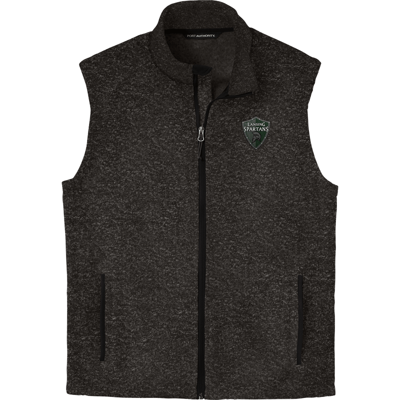 Lansing Spartans Sweater Fleece Vest