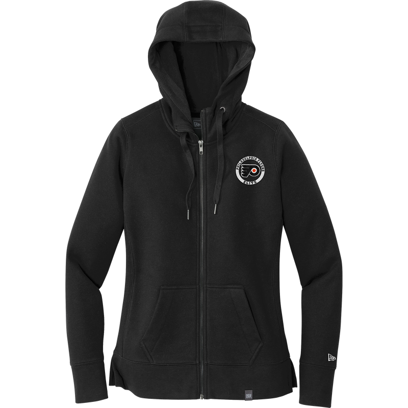 Philadelphia Flyers Elite New Era Ladies French Terry Full-Zip Hoodie