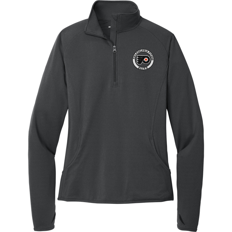 Philadelphia Flyers Elite Ladies Sport-Wick Stretch 1/4-Zip Pullover