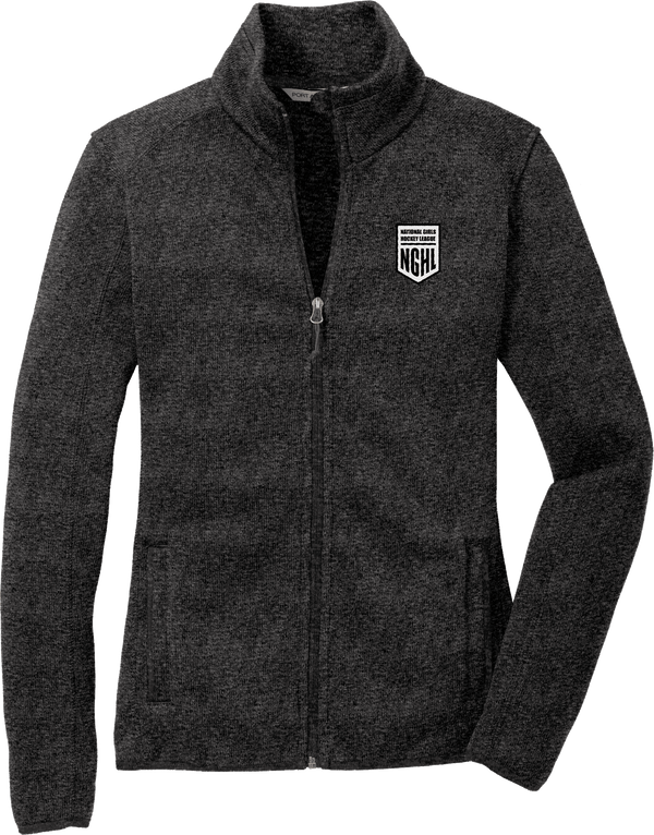 NGHL Ladies Sweater Fleece Jacket (E2222-LC)