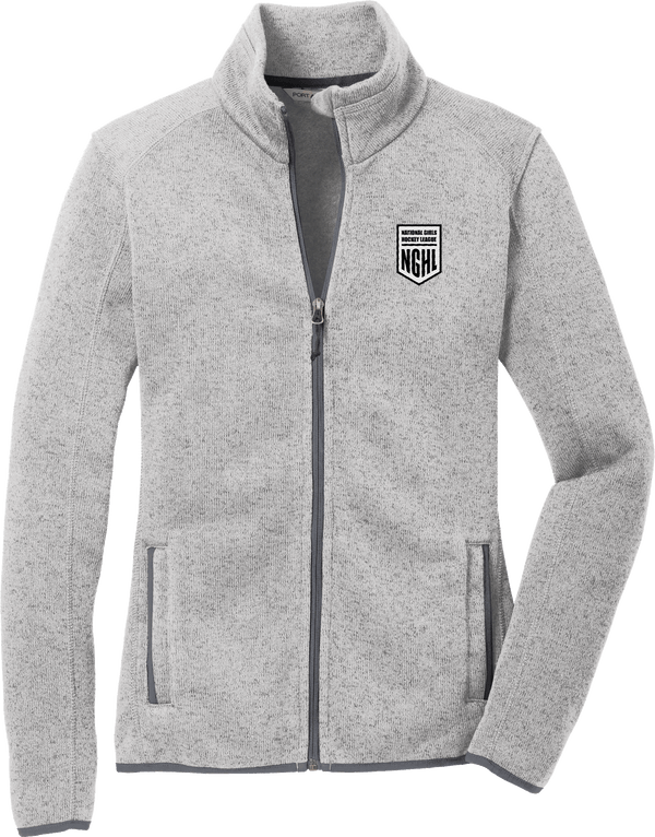 NGHL Ladies Sweater Fleece Jacket (E2222-LC)