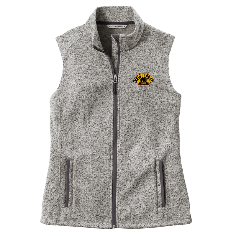 NJ Bears Ladies Sweater Fleece Vest