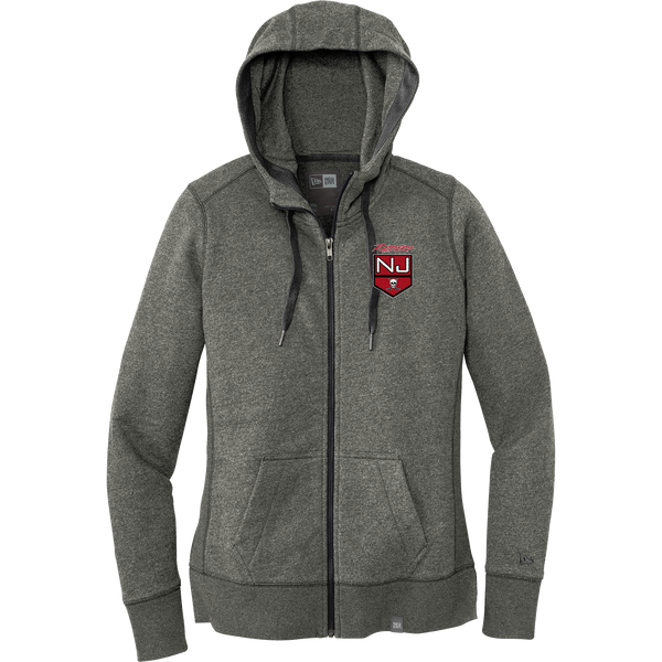 NJ Raiders New Era Ladies French Terry Full-Zip Hoodie