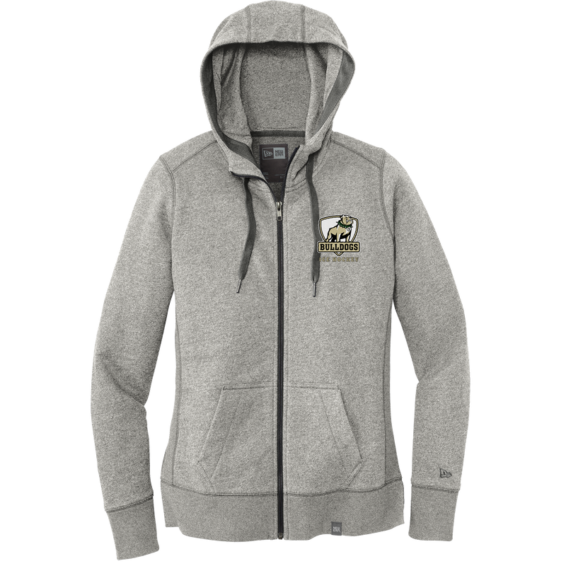 HVM Bulldogs New Era Ladies French Terry Full-Zip Hoodie