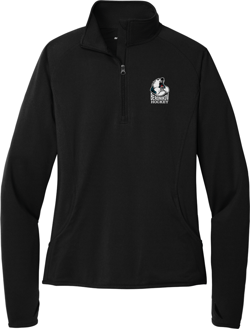 Berdnikov Bears Ladies Sport-Wick Stretch 1/4-Zip Pullover