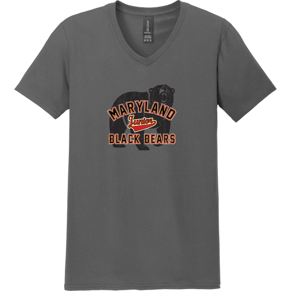 MD Jr. Black Bears Softstyle V-Neck T-Shirt