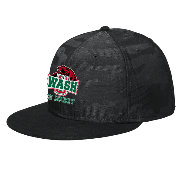 Wash U New Era Camo Flat Bill Snapback Cap