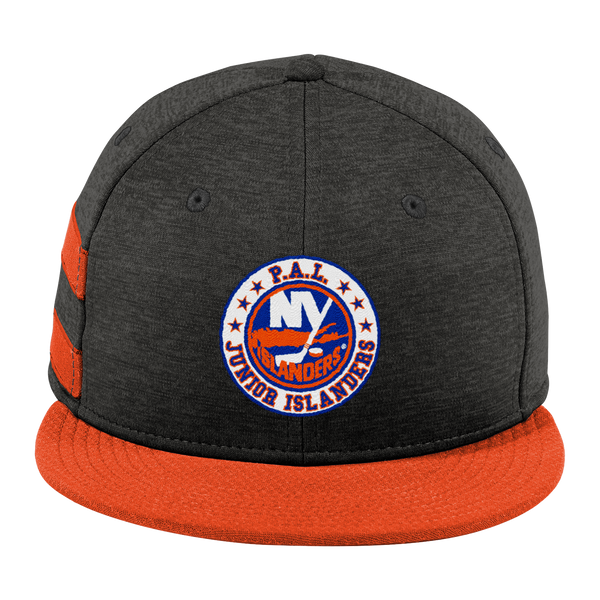 PAL Jr. Islanders New Era Shadow Heather Striped Flat Bill Snapback Cap