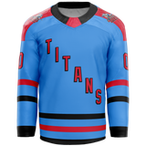 NJ Titans Tier 1 Bantam and Midgets Adult Player Sublimated Jersey