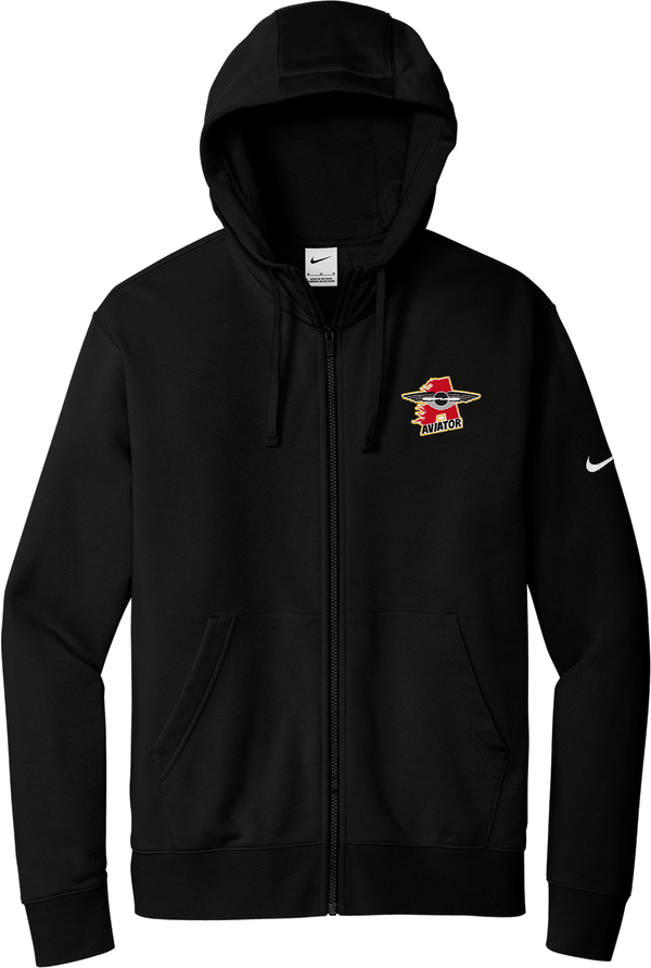 NY Aviators Nike Club Fleece Sleeve Swoosh Full-Zip Hoodie