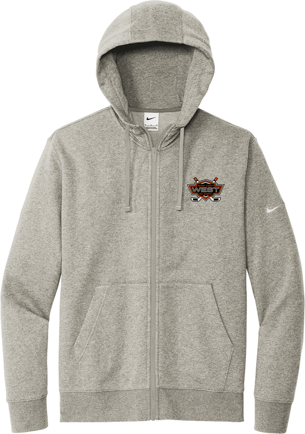 Orange County West Nike Club Fleece Sleeve Swoosh Full-Zip Hoodie