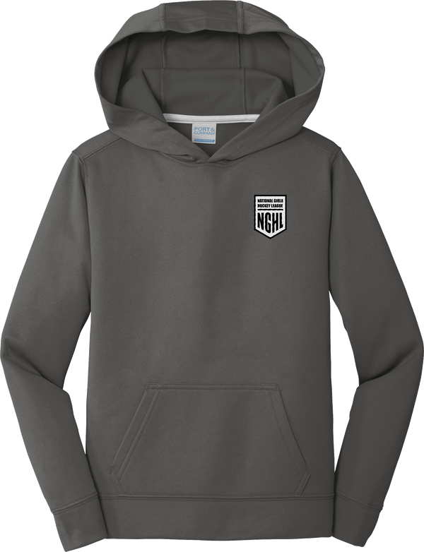 NGHL Youth Performance Fleece Pullover Hooded Sweatshirt