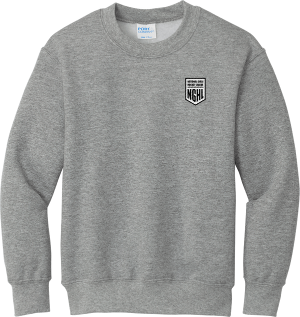 NGHL Youth Core Fleece Crewneck Sweatshirt