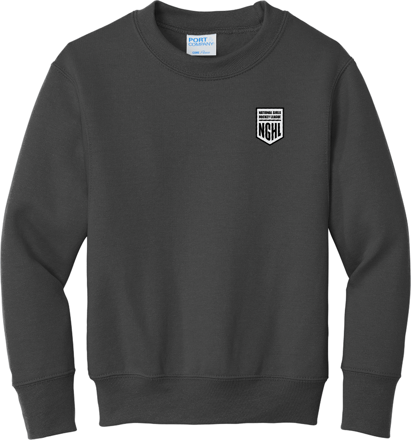 NGHL Youth Core Fleece Crewneck Sweatshirt
