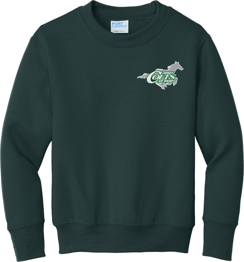 NJ Colts Youth Core Fleece Crewneck Sweatshirt