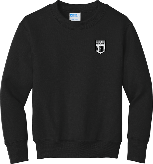 NGHL Youth Core Fleece Crewneck Sweatshirt (E2222-LC)