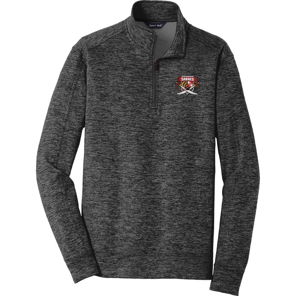 SOMD Sabres PosiCharge Electric Heather Fleece 1/4-Zip Pullover