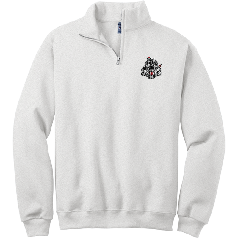 Grundy Senators NuBlend 1/4-Zip Cadet Collar Sweatshirt