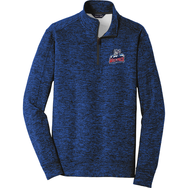 CT Wolfpack South PosiCharge Electric Heather Fleece 1/4-Zip Pullover