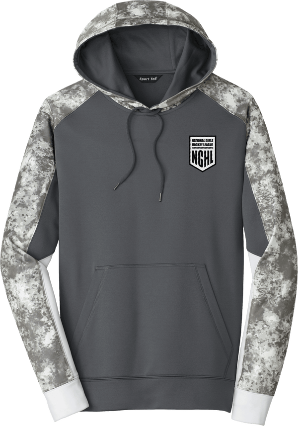NGHL Sport-Wick Mineral Freeze Fleece Colorblock Hooded Pullover