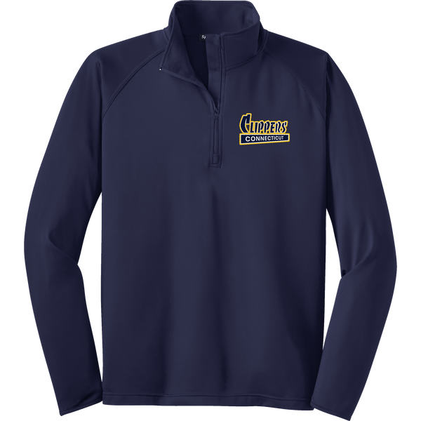 CT Clippers Sport-Wick Stretch 1/4-Zip Pullover