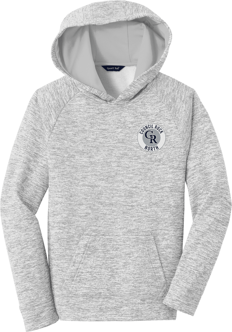 Council Rock North Youth PosiCharge Electric Heather Fleece Hooded Pullover