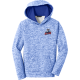 CT Wolfpack South Youth PosiCharge Electric Heather Fleece Hooded Pullover