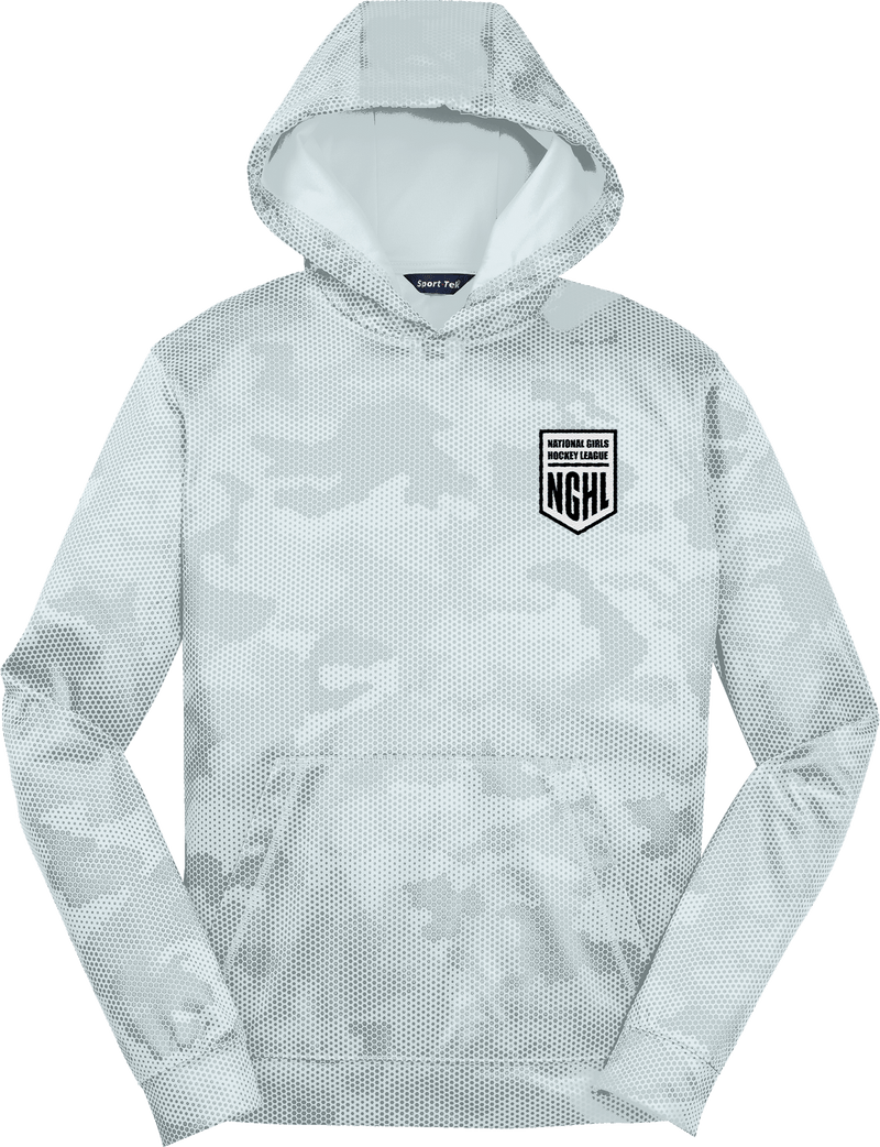 NGHL Youth Sport-Wick CamoHex Fleece Hooded Pullover