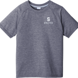 Midd South Athletics Youth PosiCharge Tri-Blend Wicking Raglan Tee